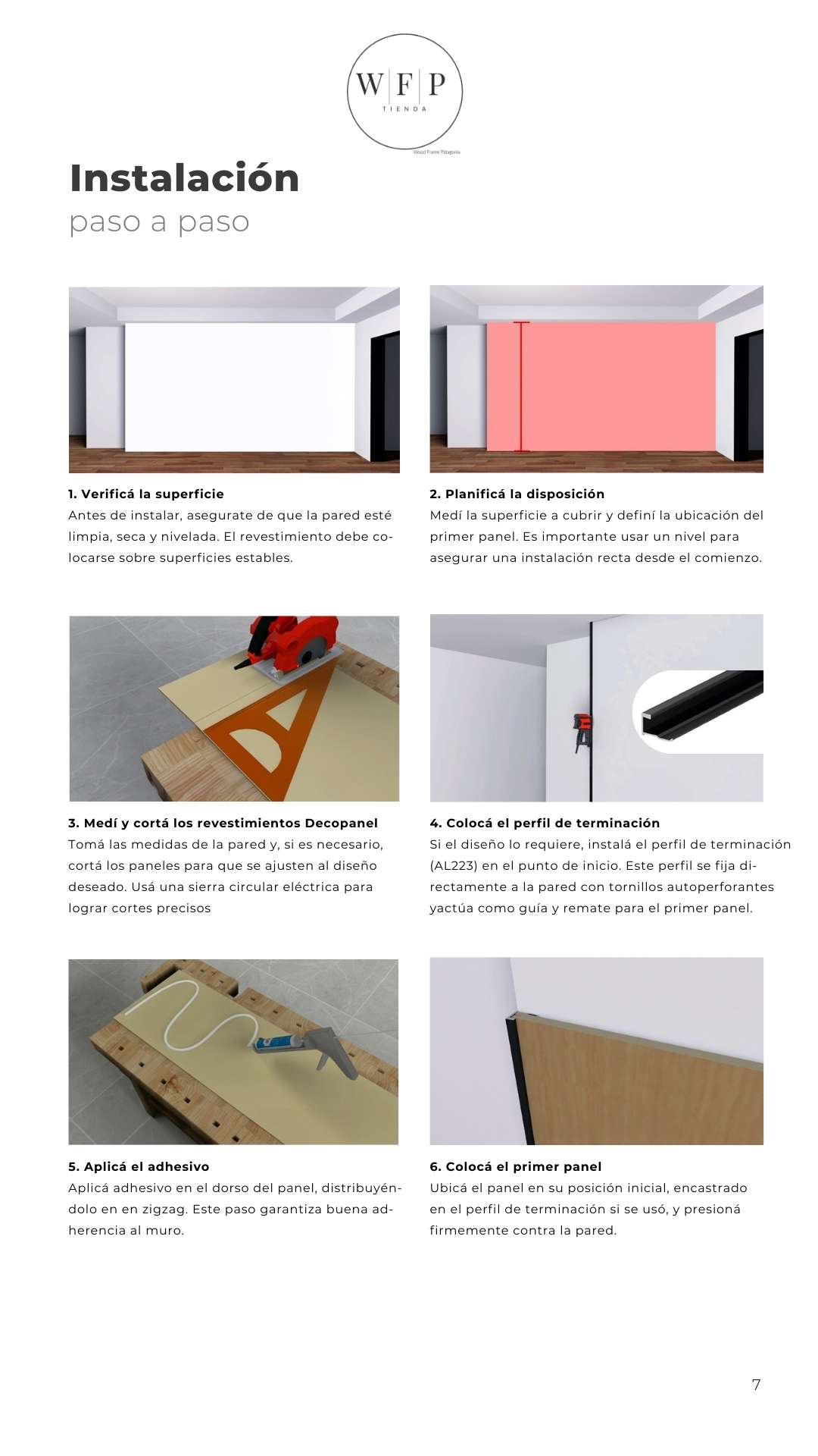 Guía Instalación Decopanel WFP